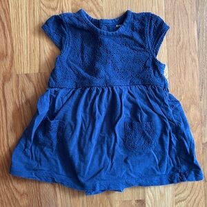 6M Carter’s Navy Blue Lace Bodysuit Dress
